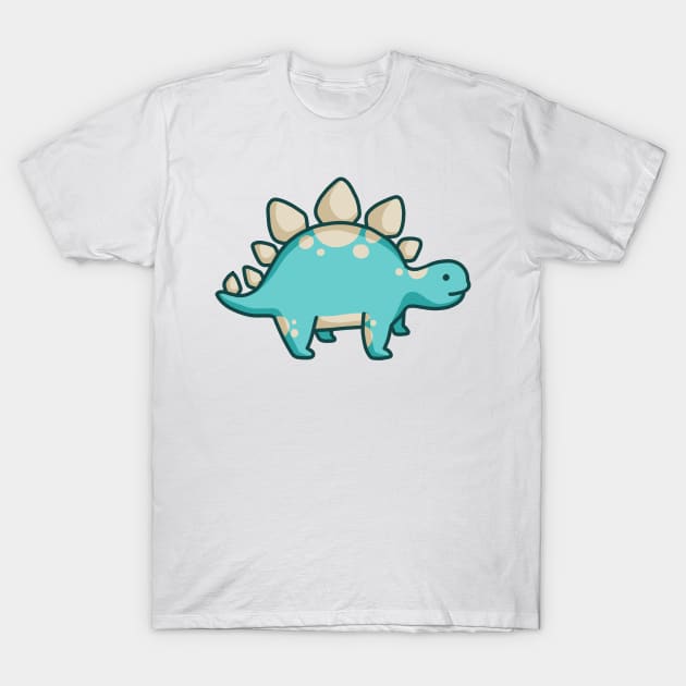 Cute Stegosaurus Dino Dinosaur T-Shirt by hugadino